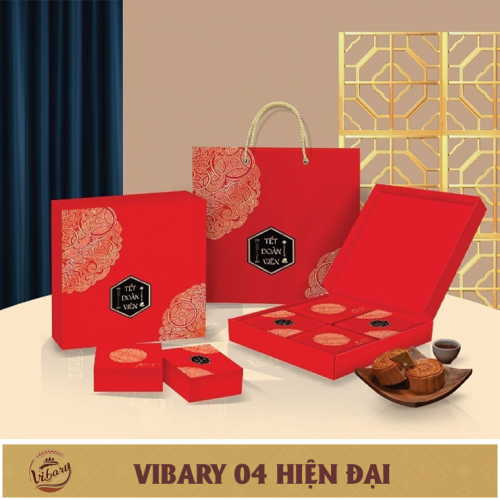 BÁNH TRUNG THU VIBARY NHÂN HIỆN ĐẠI 4 BÁNH